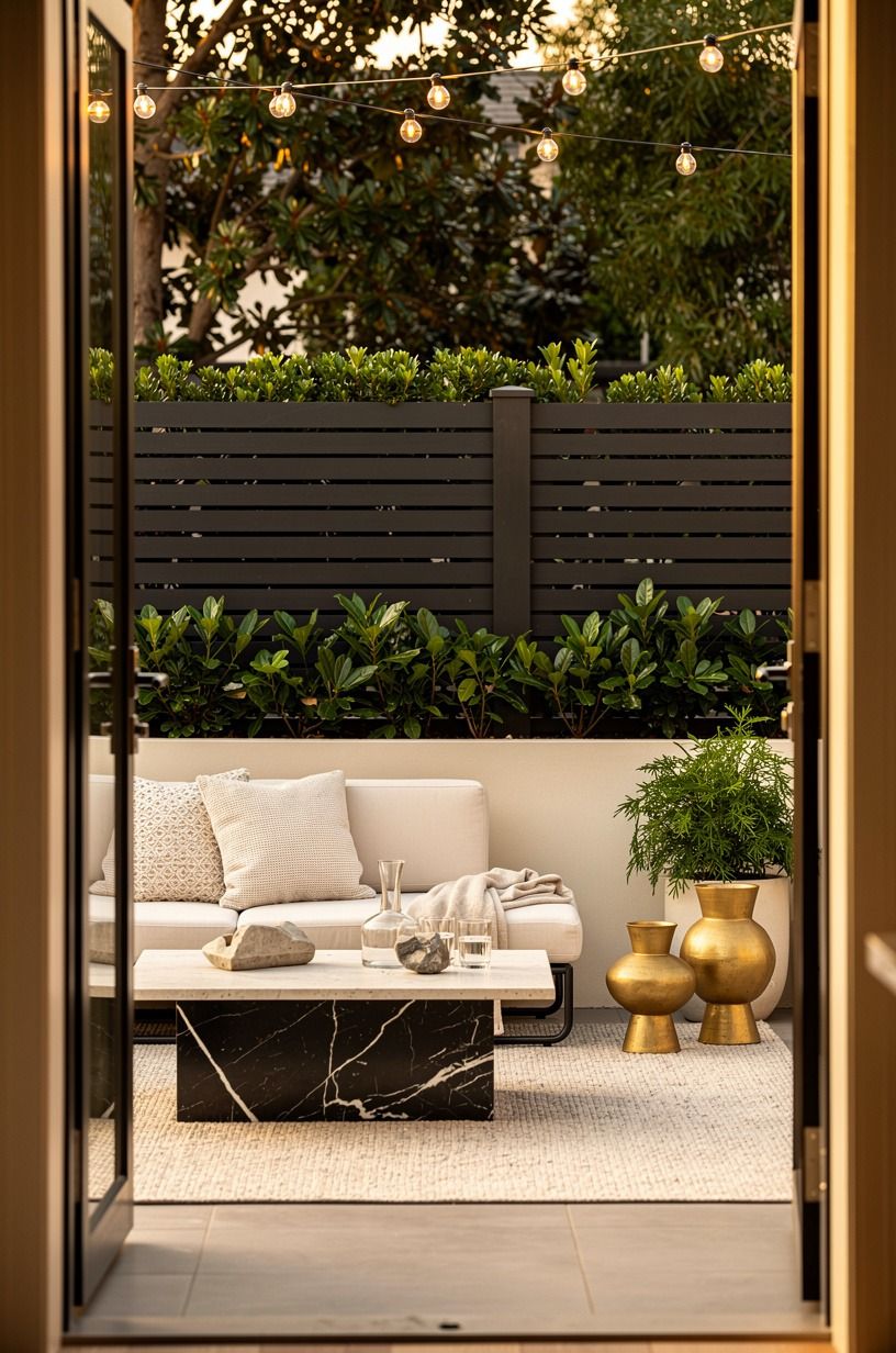 Paint a Horizontal Fence With Black Posts