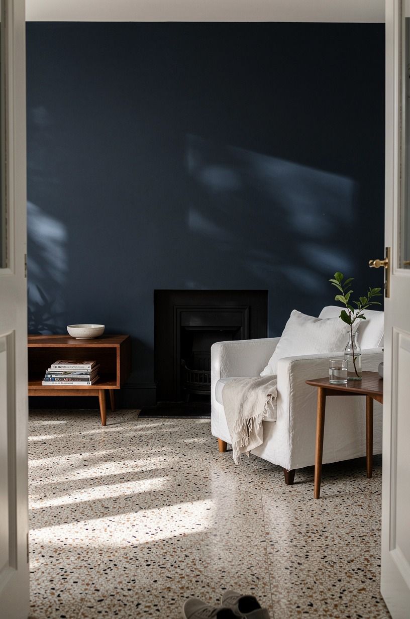 Paint the back wall before you buy more furniture