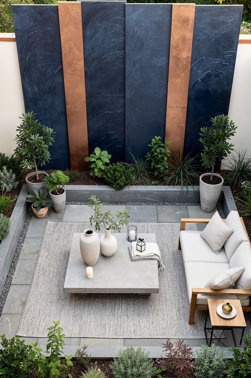Paint the panels with a quiet, moody finish