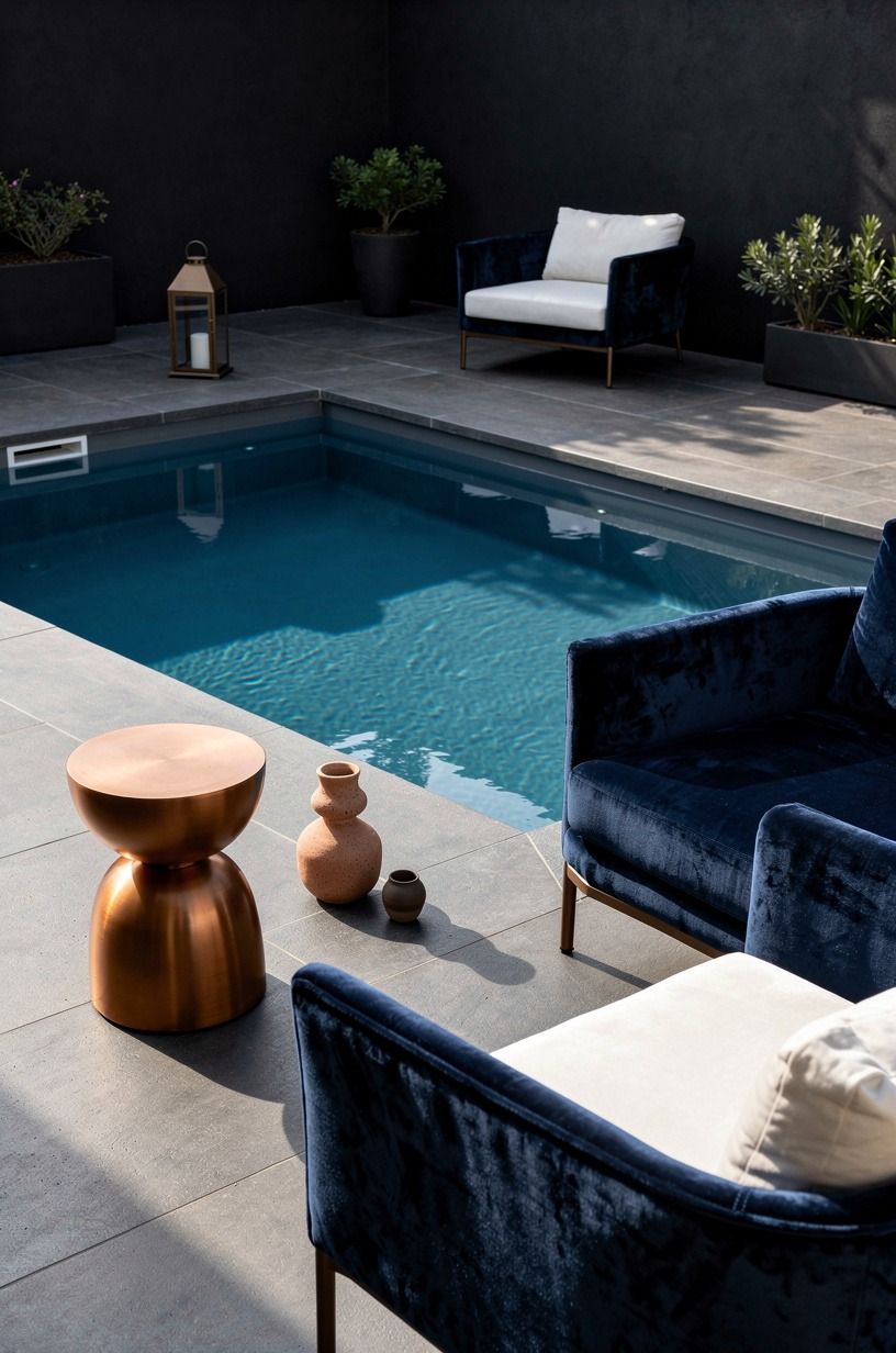 Paint the surround in a dark mineral shade