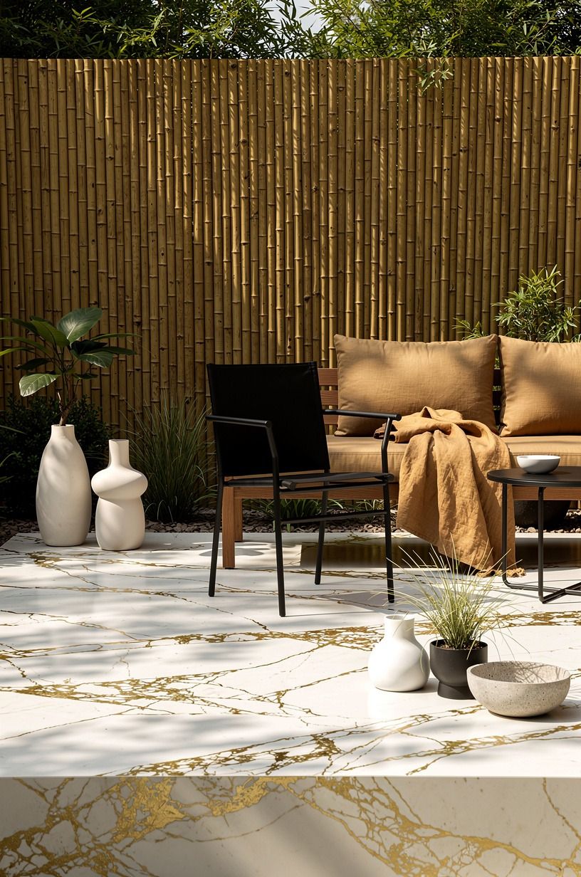 Start With a Ground-Level Bamboo Privacy Fence Base
