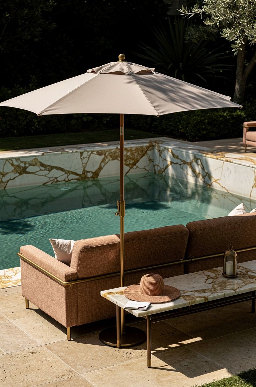 Use an umbrella only where shade earns its keep