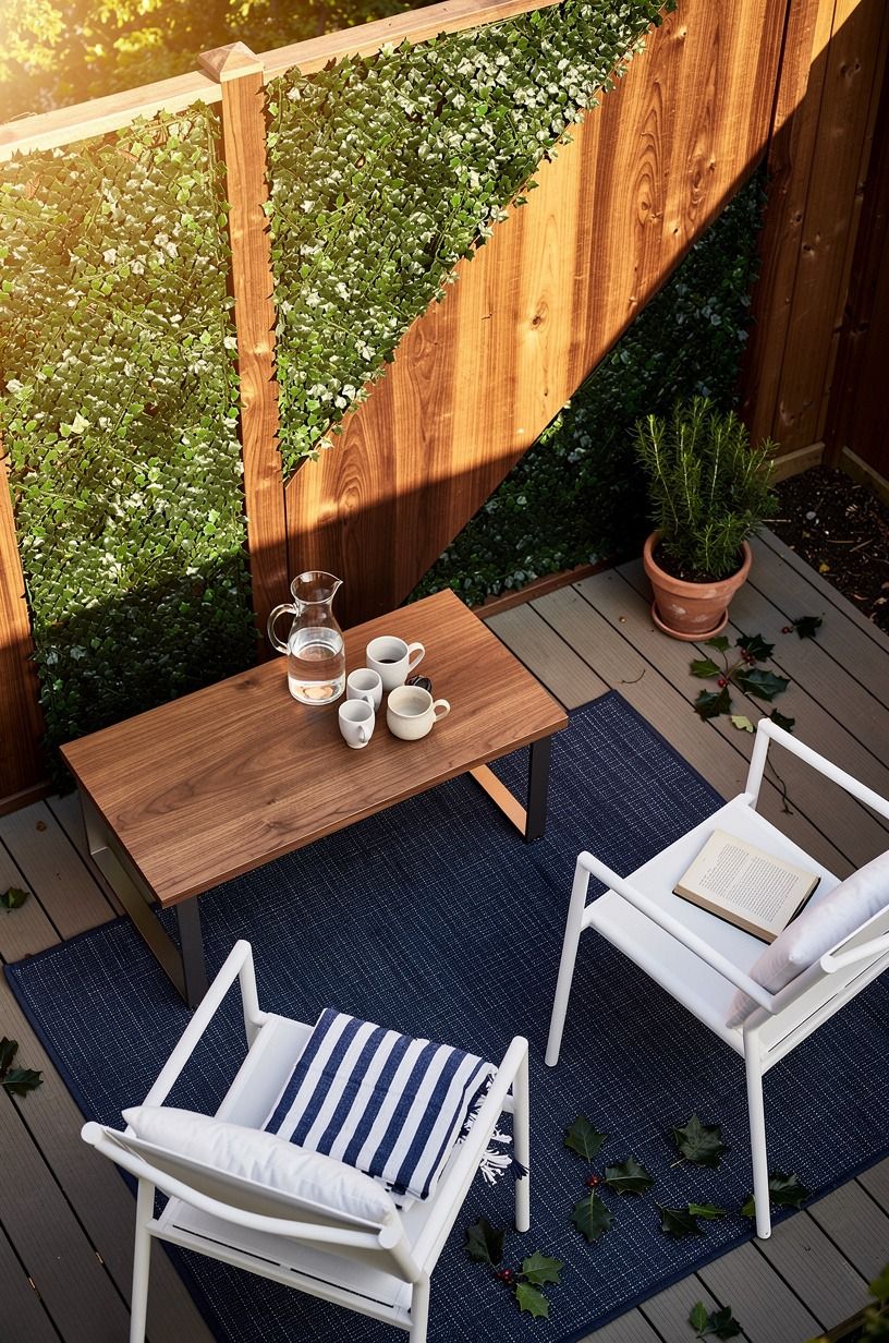 Use the Two-Texture Screen with Holly and a Wood Fence