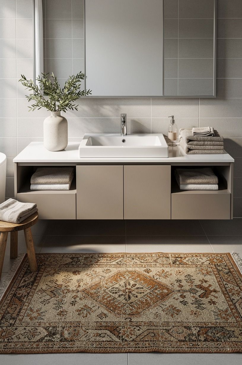 Add a Rug That Feels Worn In