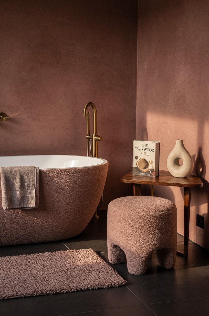 Add The Two-Wood Rule beside the tub