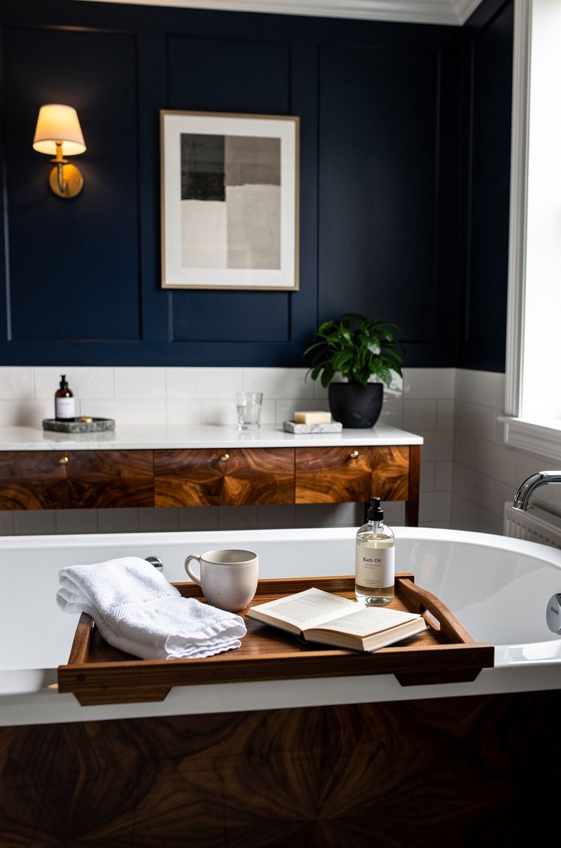 Bring in a 60 x 30 inch tub tray moment