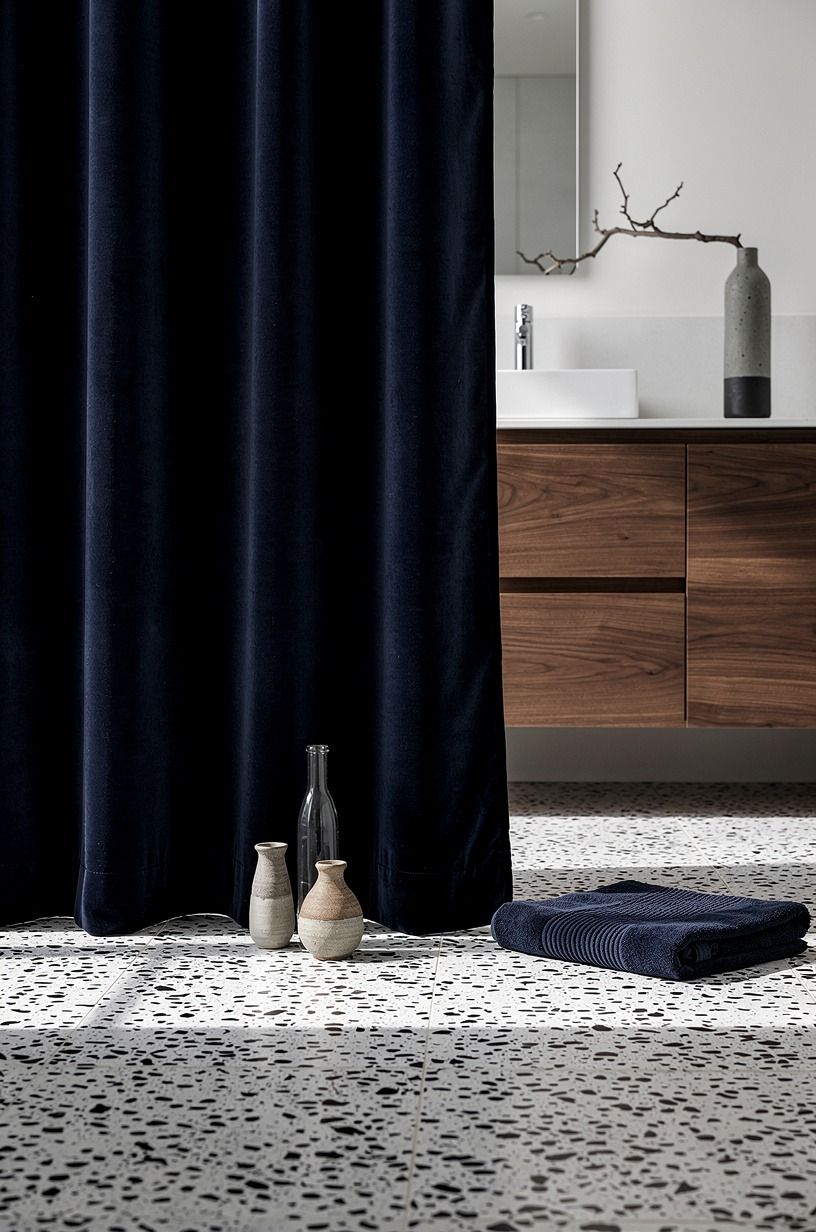 Bring in a bold curtain, then stop