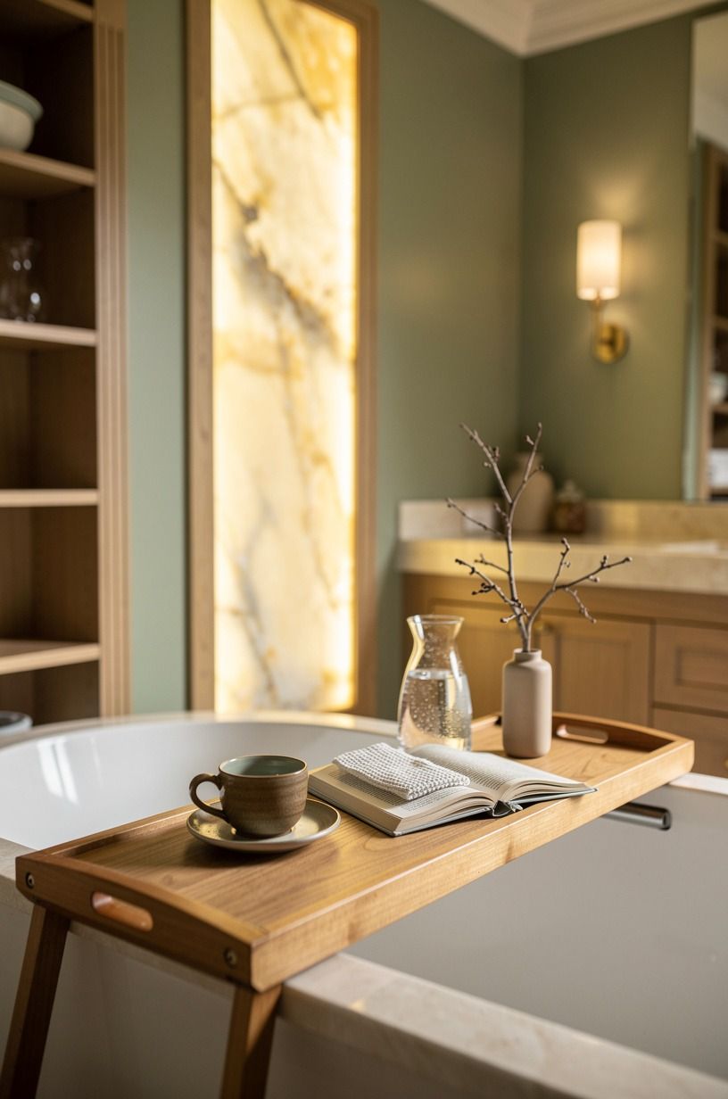 Build a tub tray that earns its space