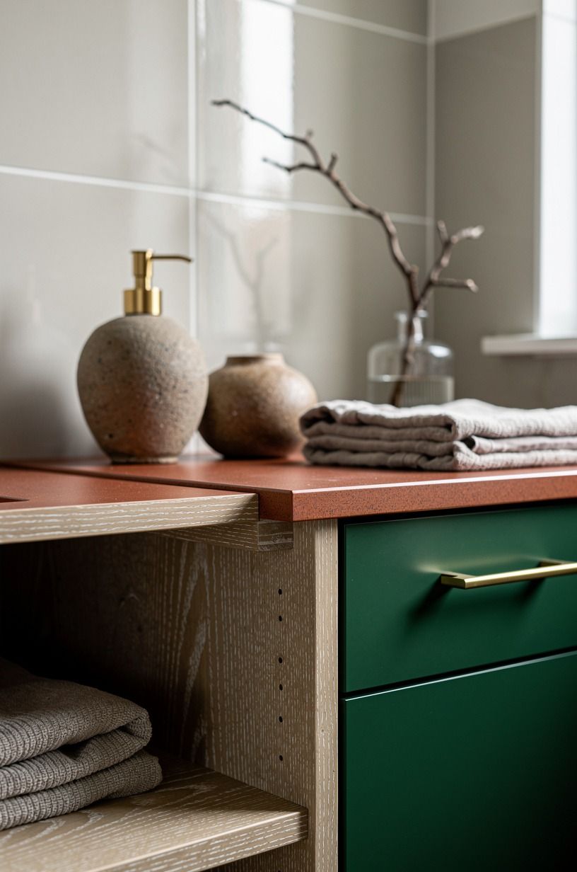 Build The Two-Wood Rule beside a glossy wall