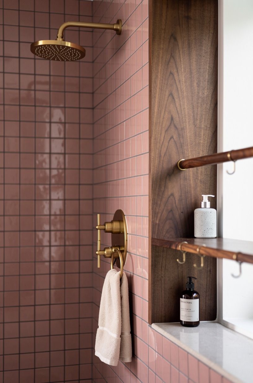 Can a pink tiled shower stay relaxing?
