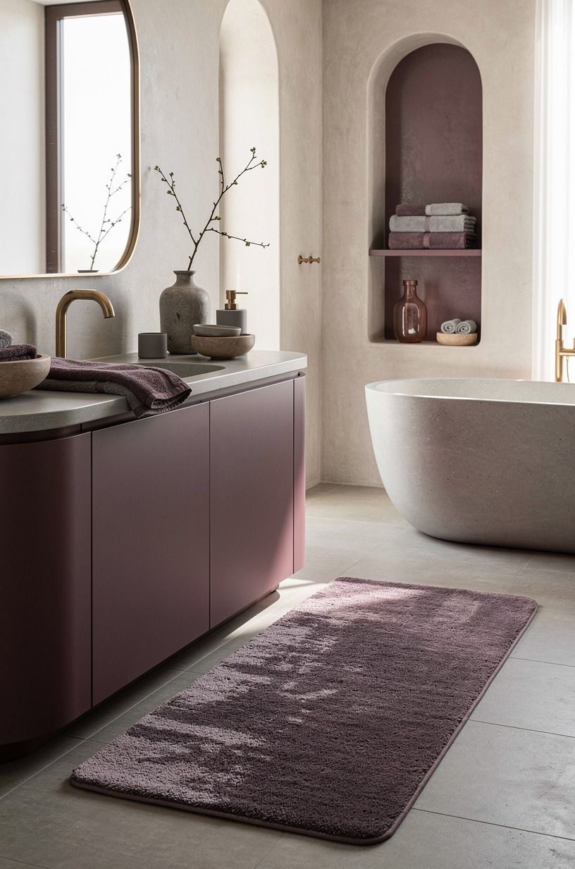 Choose a runner over a tiny bath mat