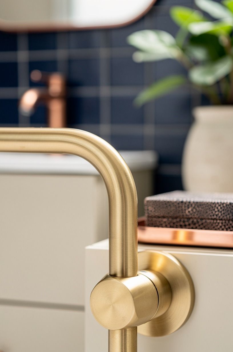 Choose brushed brass over chrome for the plant-friendly finish