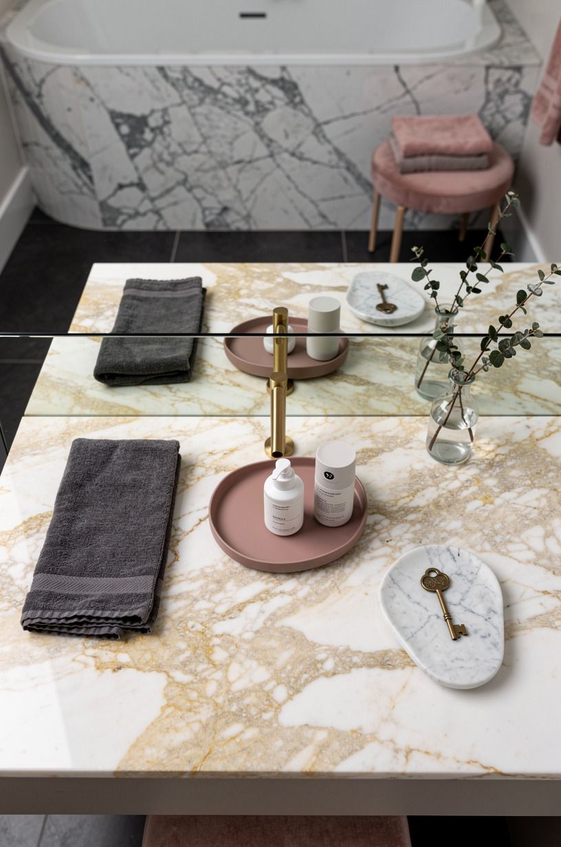 Choose Calacatta Gold over stark white quartz
