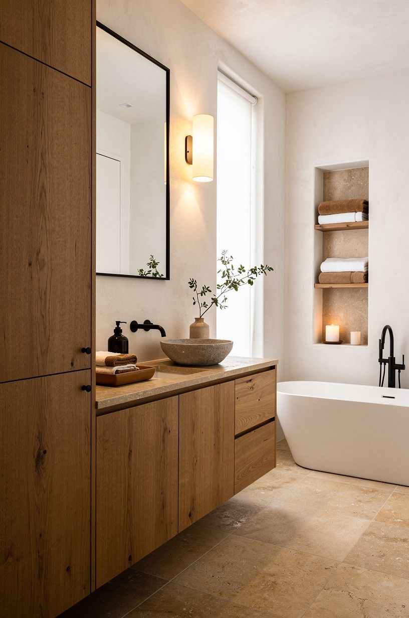 Choose Wood Over Faux Marble Storage