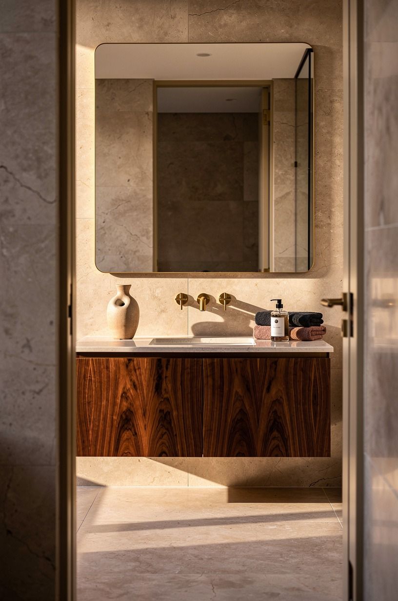 Could a Stone Bathroom Stay Light Without Going White?