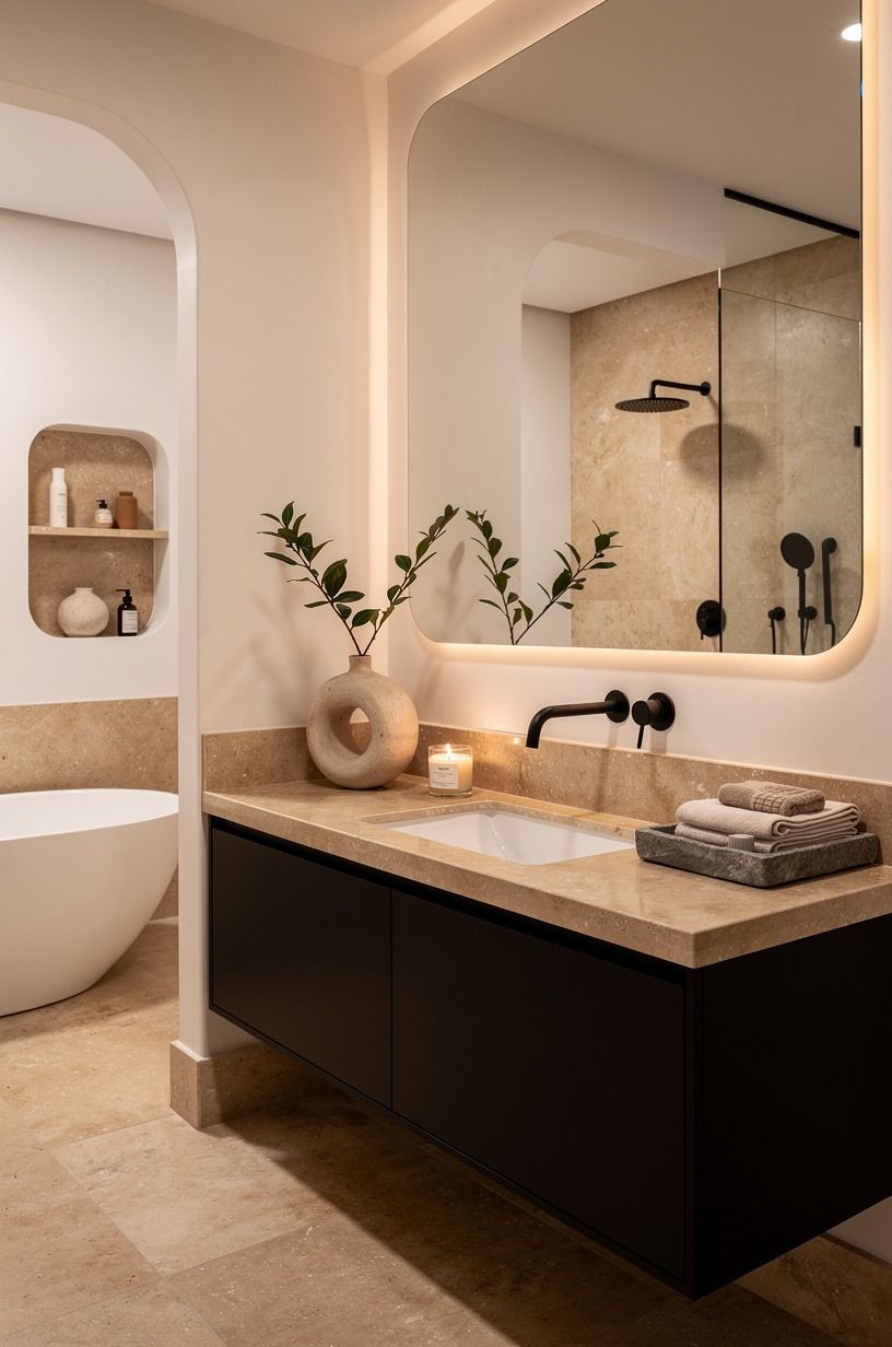 Float a vanity with The Shadow-Line Rule