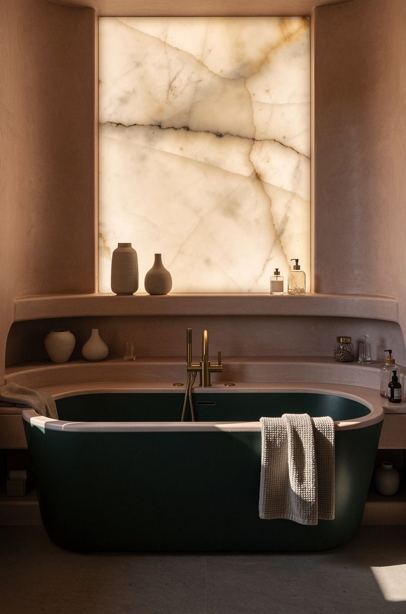 Frame a 60x30 in tub with a dark green apron