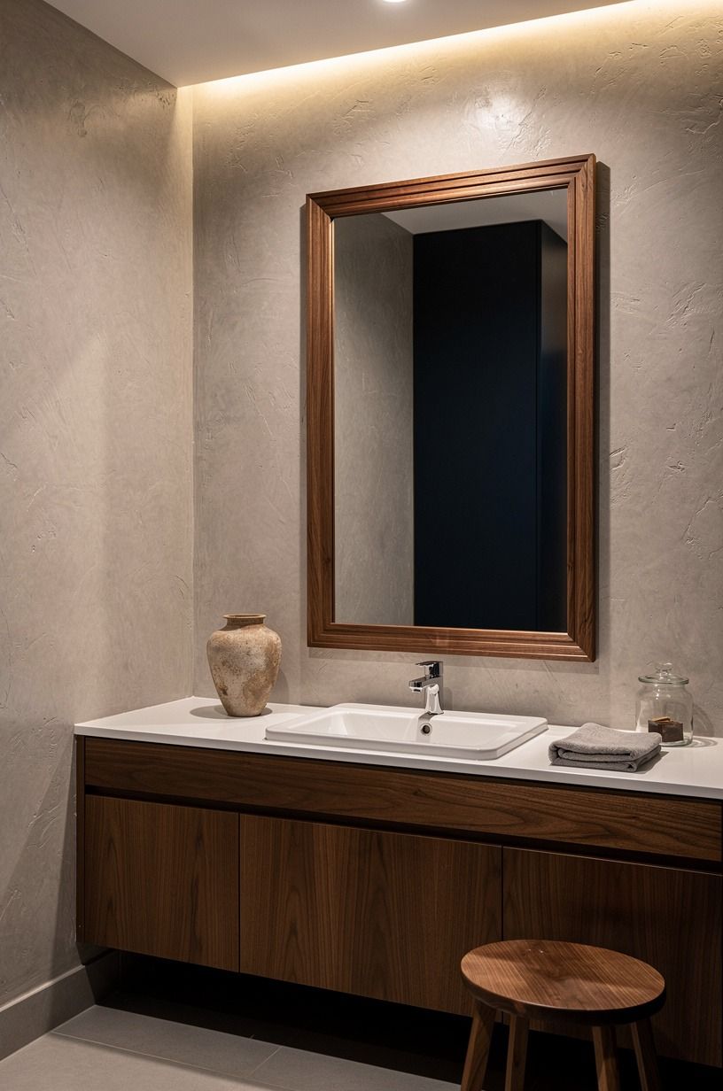 Frame the mirror instead of buying a bigger one