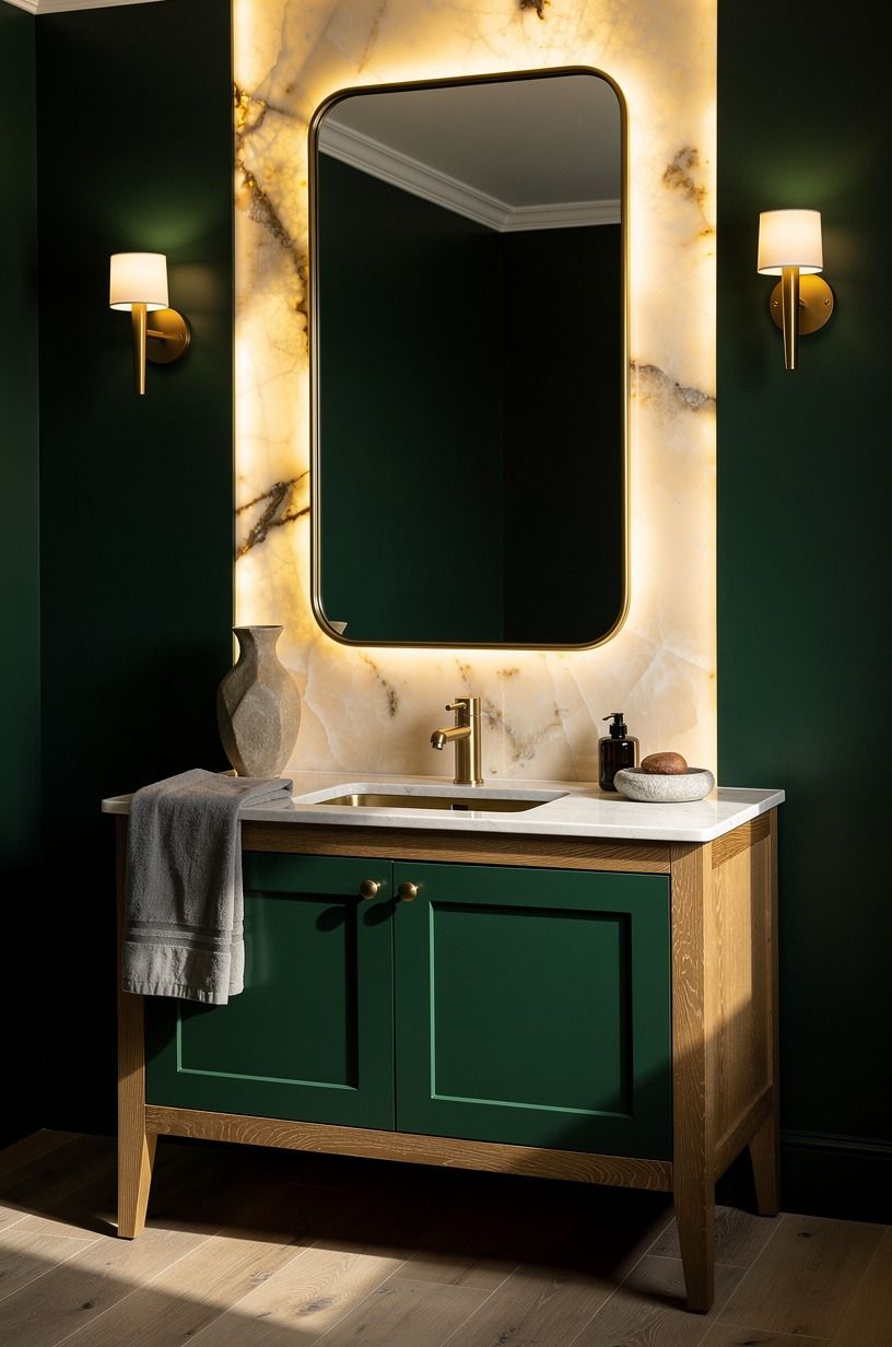 Frame the Sink with Unlacquered Brass