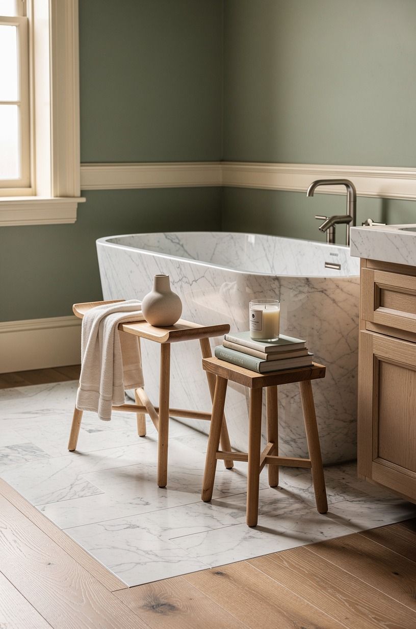 Frame the Tub With a 60x30 In Ritual Zone