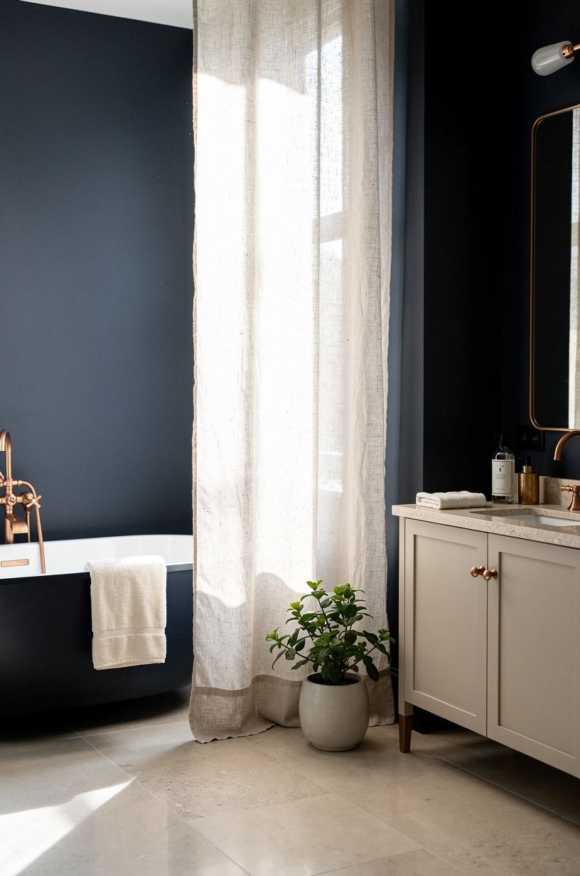 Hang a Linen Curtain With a Soft Edge