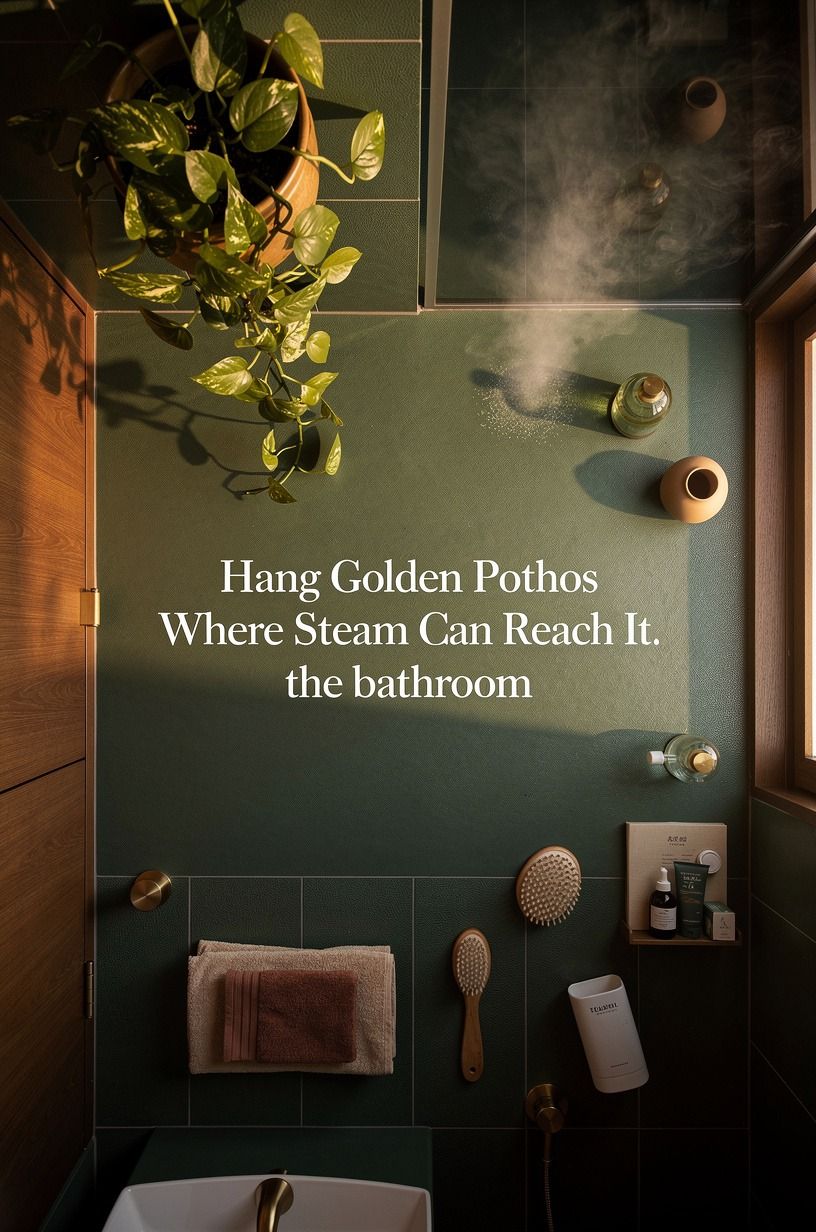 Hang Golden Pothos Where Steam Can Reach It