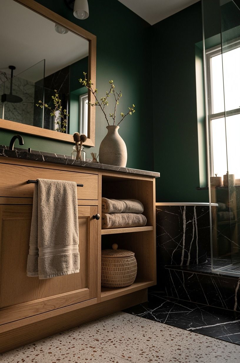 Hang Linen Lower Than You Think (natural bathroom inspo)