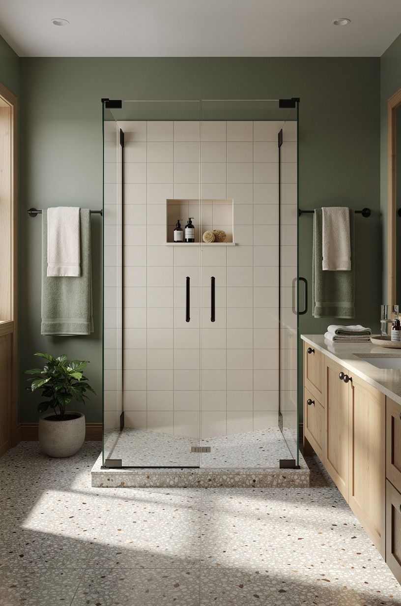 Keep the Shower at 36x36 In Minimum