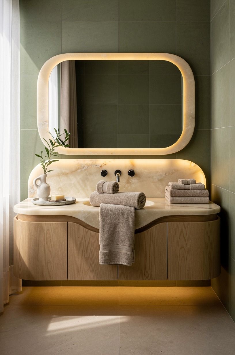 Layer a hotel-style towel landing zone