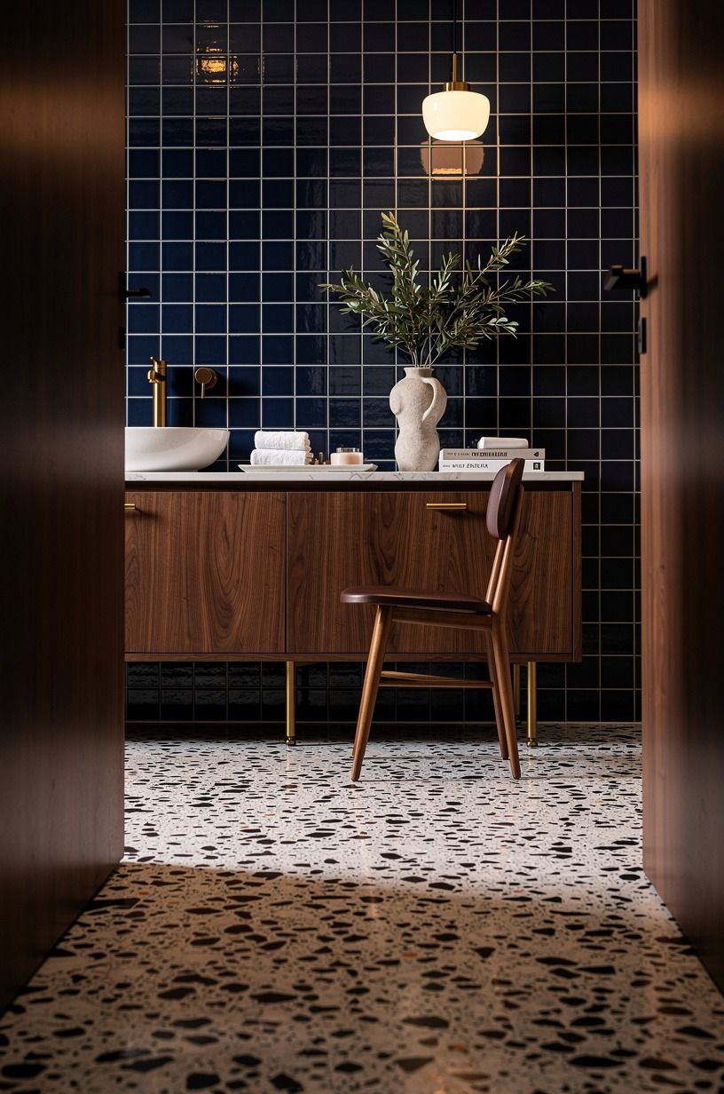 Let hand-glazed tile do one job well