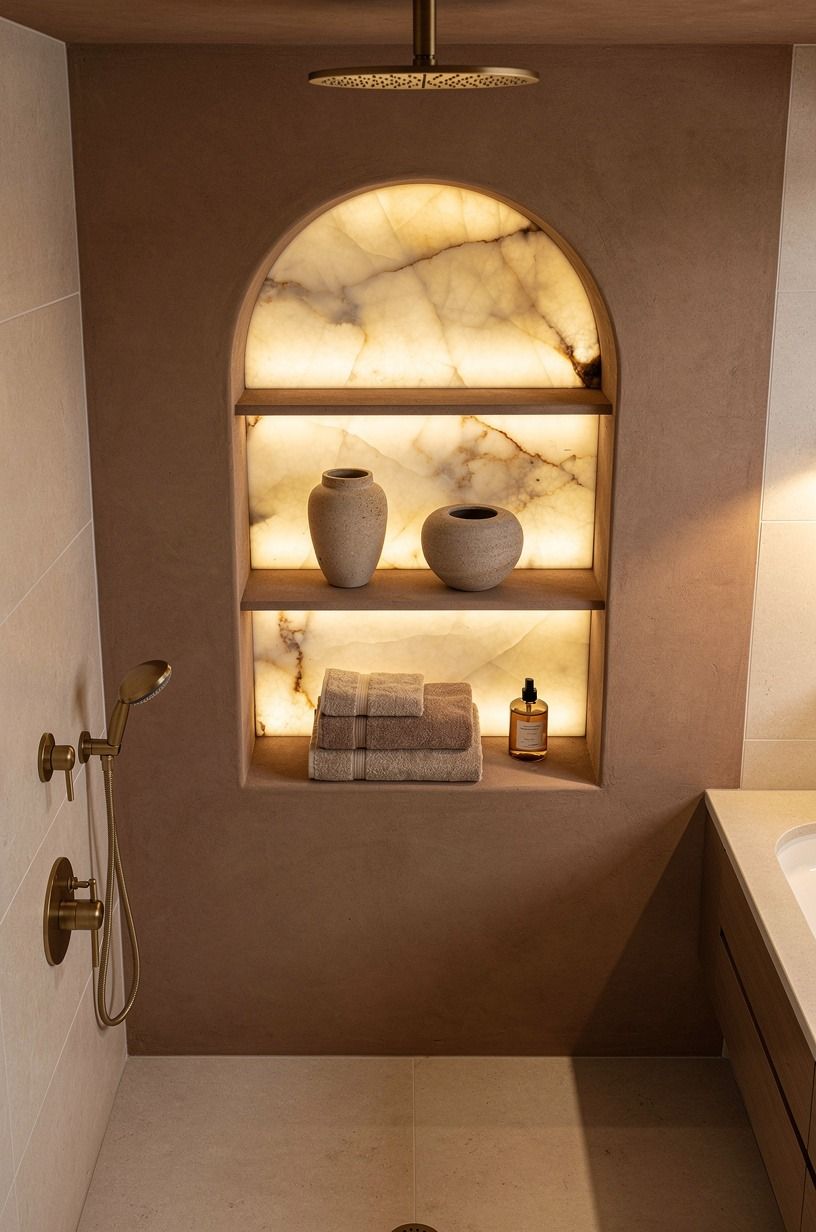 Make the Shower Niche Feel Like a Tiny Alcove
