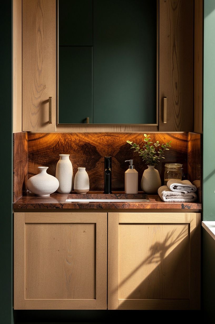 Mix handmade ceramics with one plain dispenser