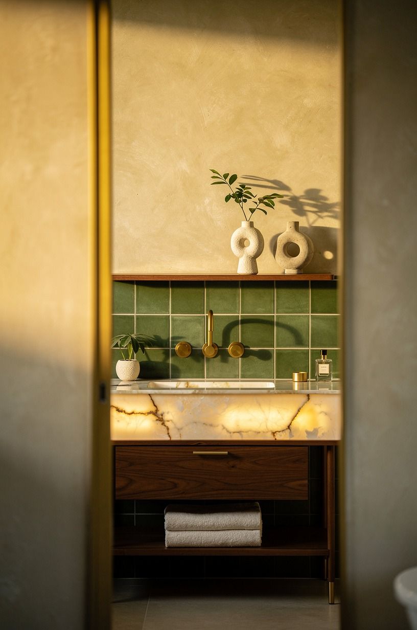 Paint a sun-washed plaster backdrop (the Limewash Lift)