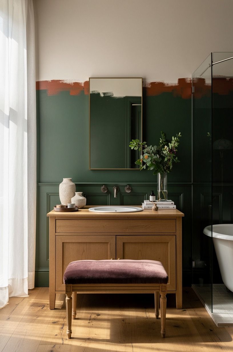 Paint the ceiling before adding another wall color