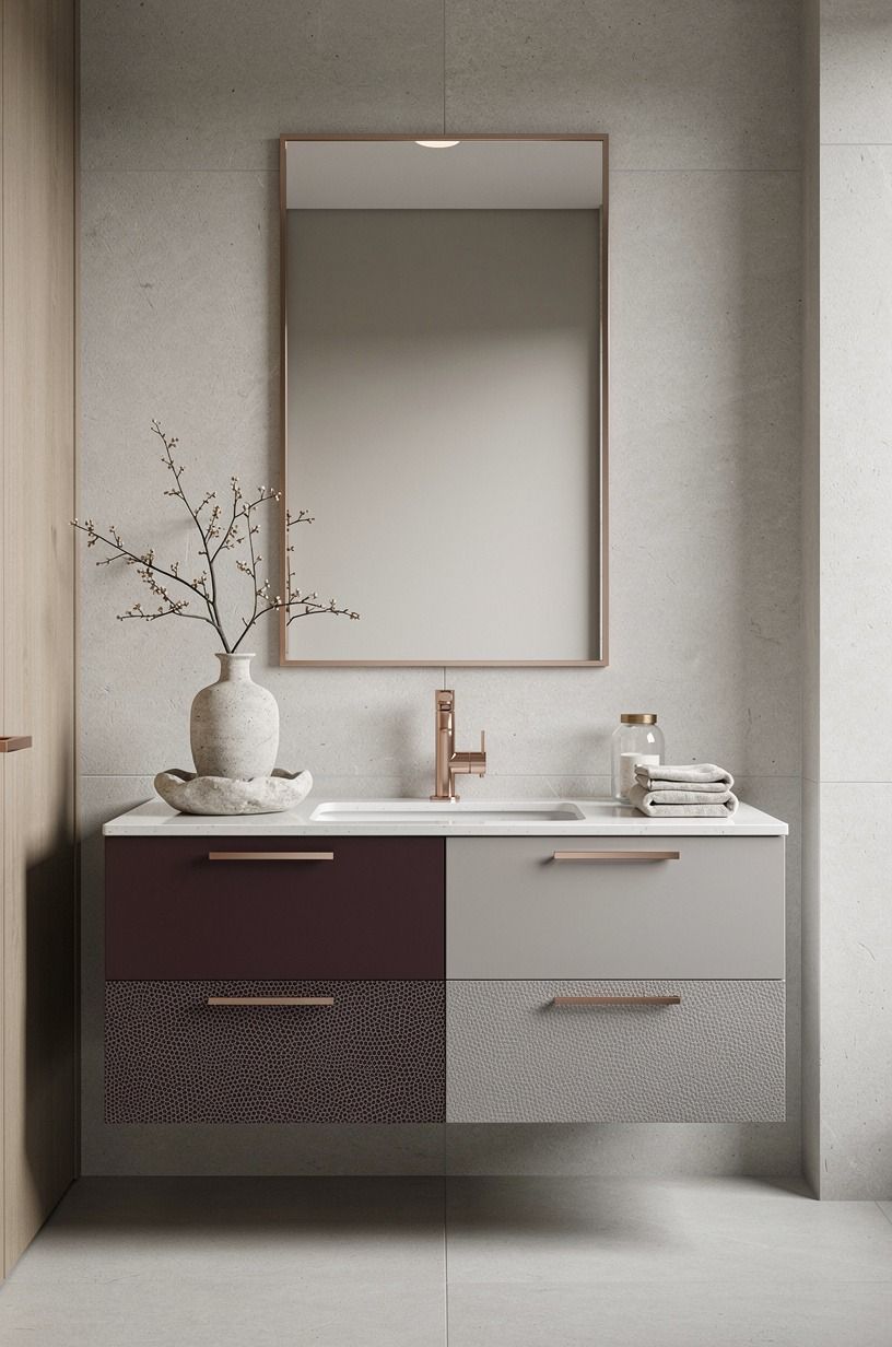 Paint the vanity in the Two-Tone Reflection Rule