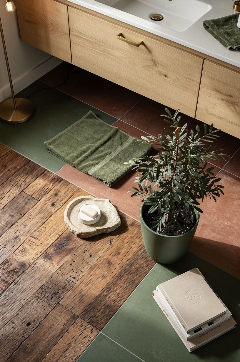 Pair Cast-Iron Plant With a Moody Floor