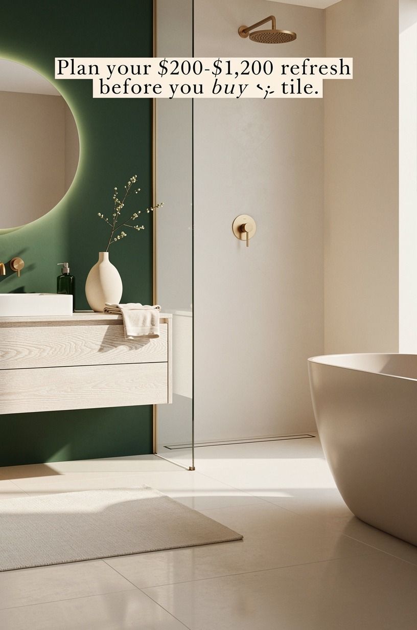 Plan your $200-$1,200 refresh before you buy tile