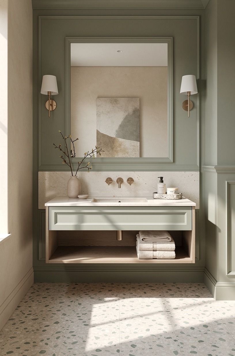 Set the vanity at a height your body will like