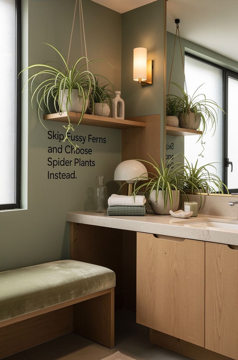 Skip Fussy Ferns and Choose Spider Plants Instead