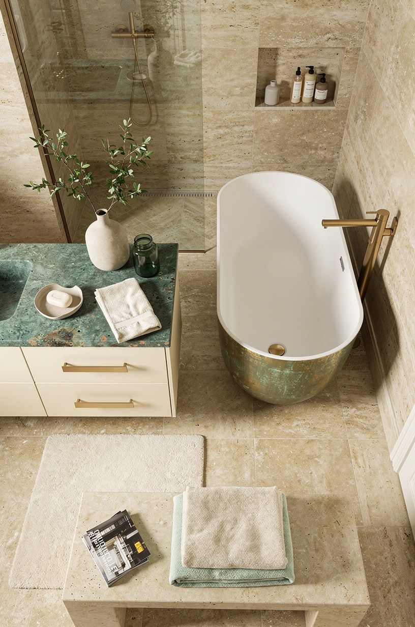 Skip matching fixtures and mix aged finishes