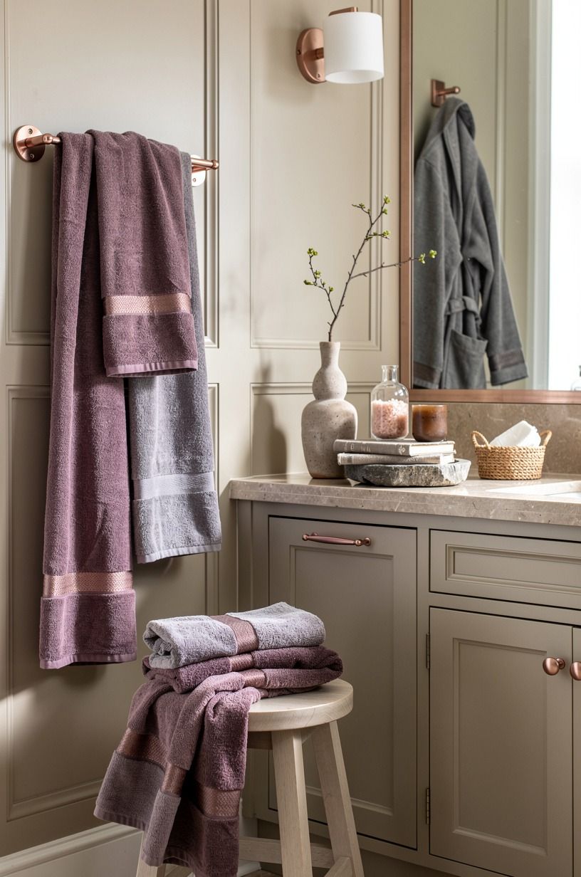 Skip Matching Towels and Mix Texture