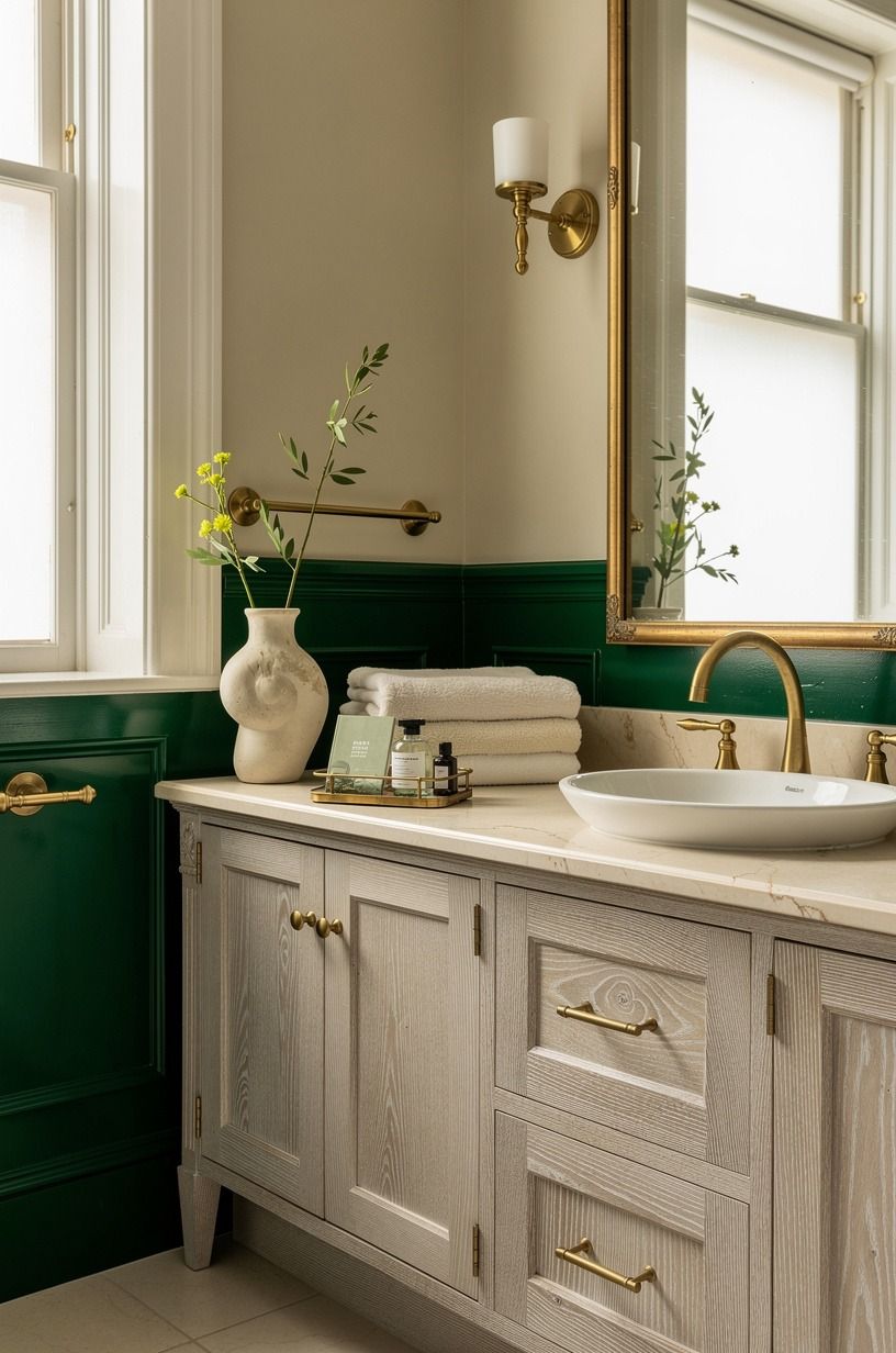 Swap Chrome for an Aged Brass Accent