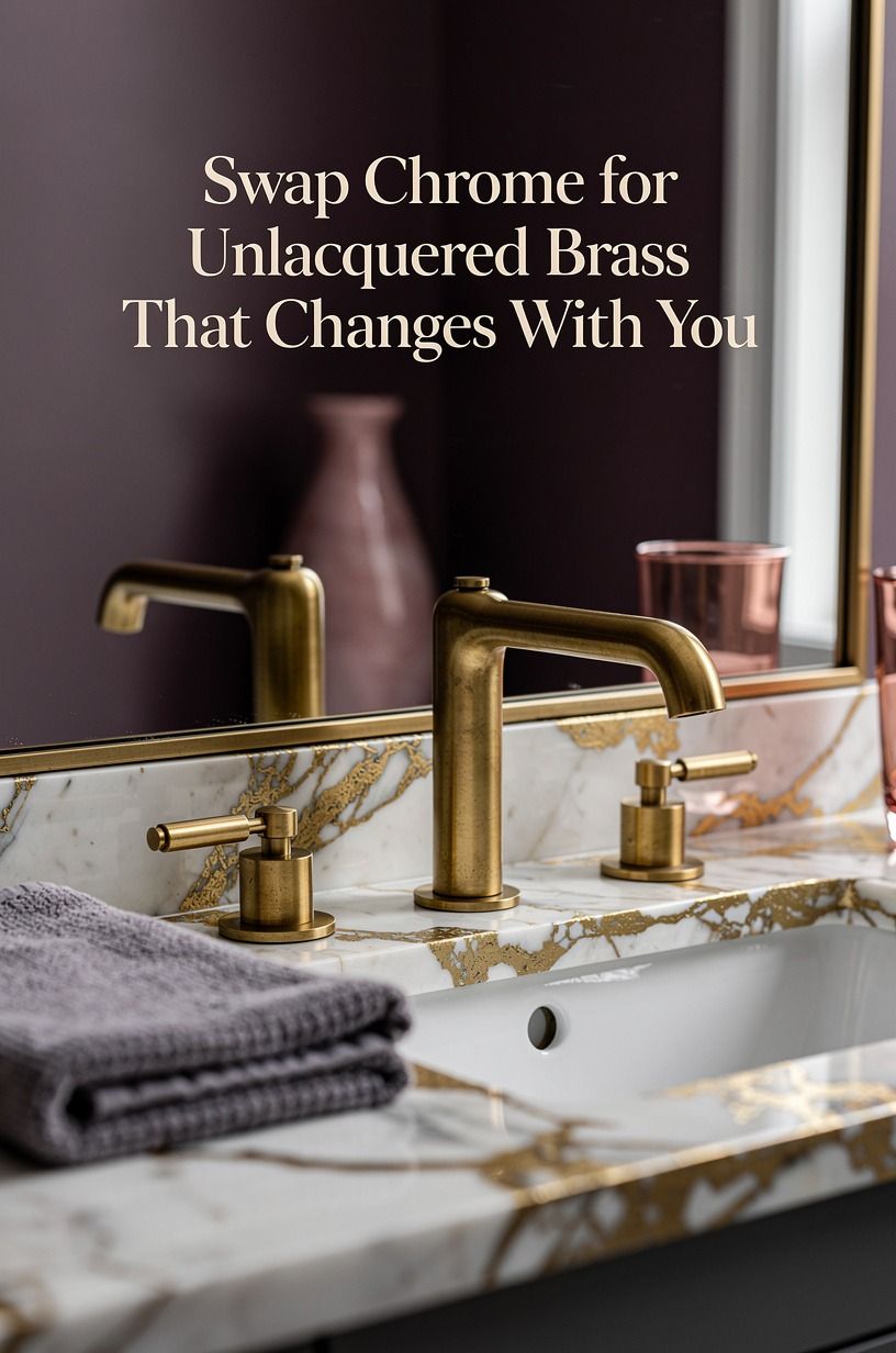 Swap Chrome for Unlacquered Brass That Changes With You