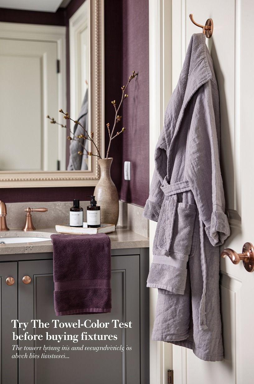Try The Towel-Color Test before buying fixtures