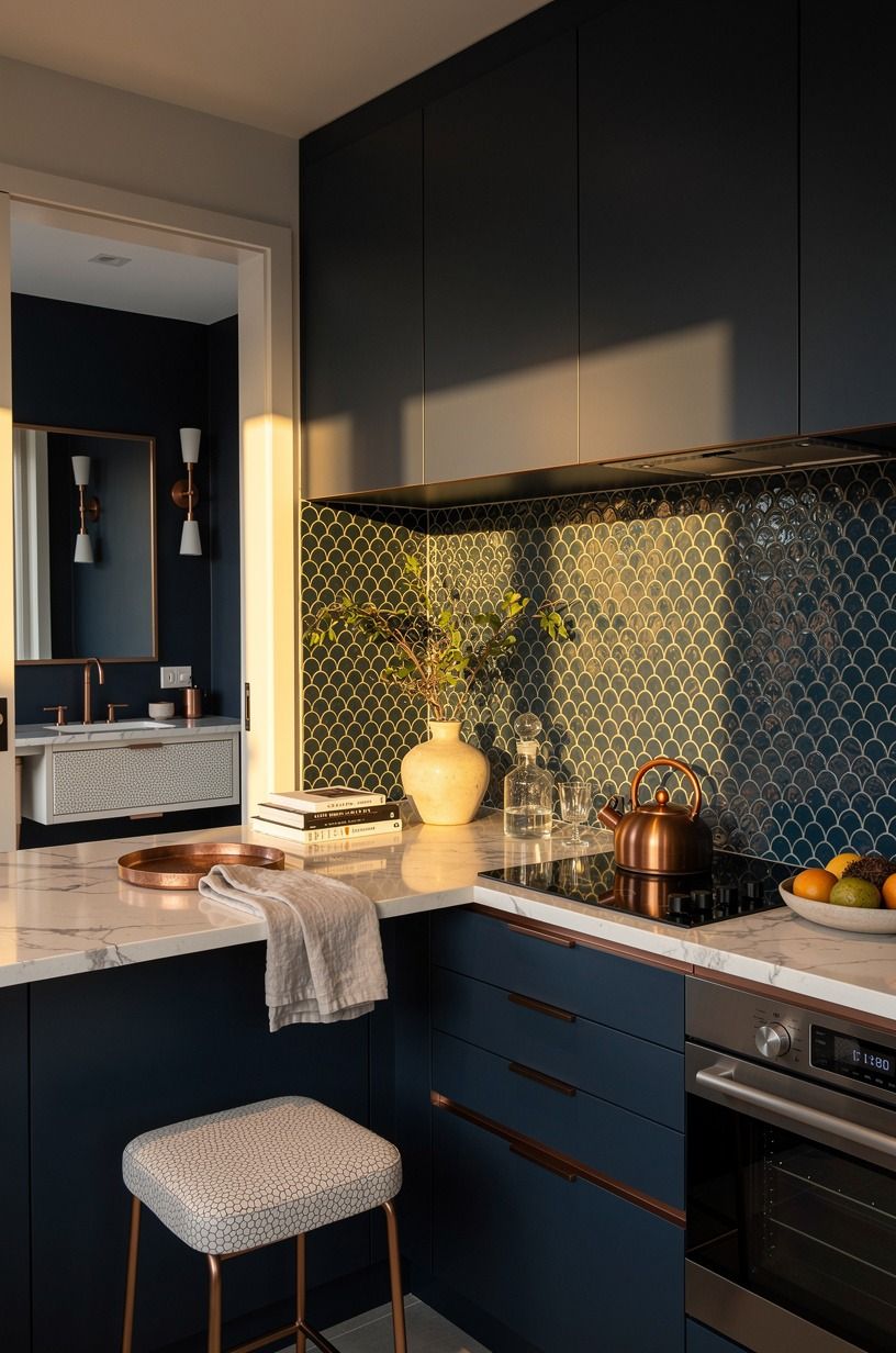 Try zellige over subway tile for the backsplash