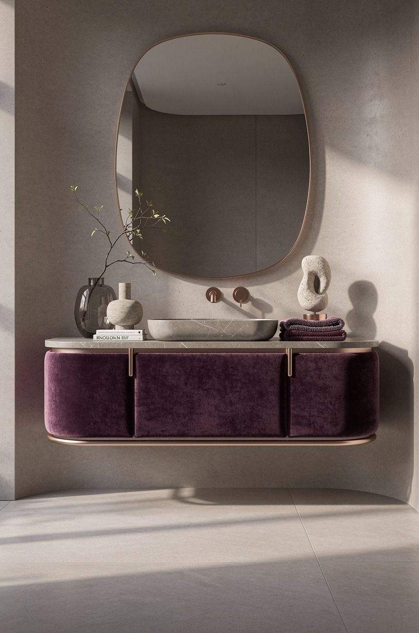 Use 32 to 36 inches to guide the vanity