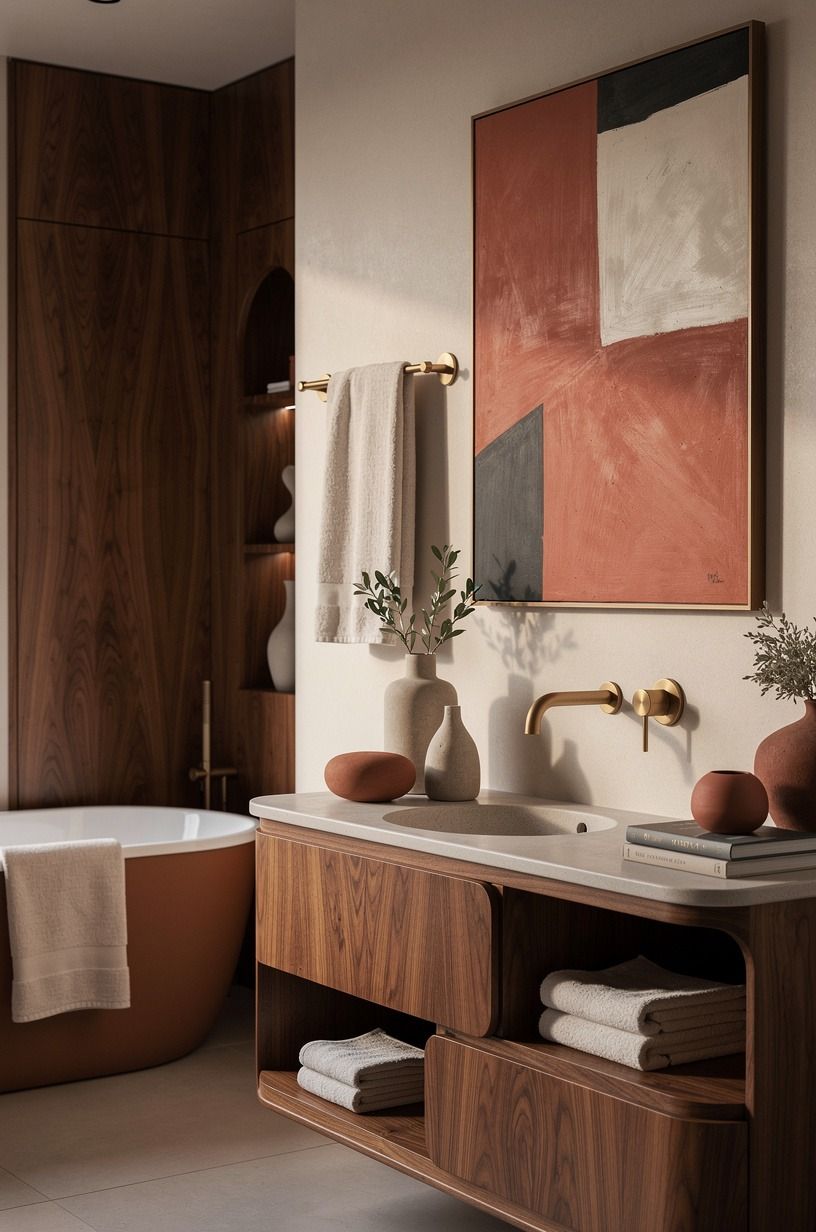 Use a single art color to wake up neutral walls