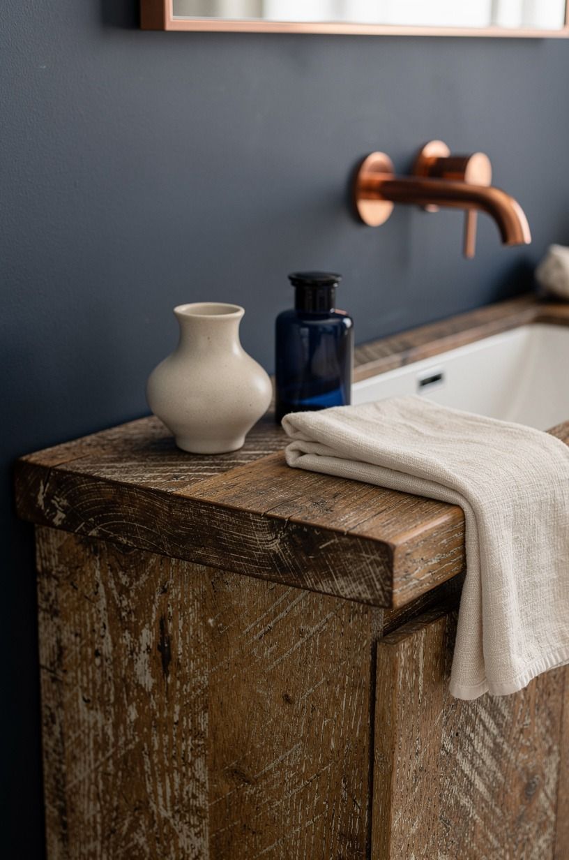 Use The Soft-Edge Rule around the vanity