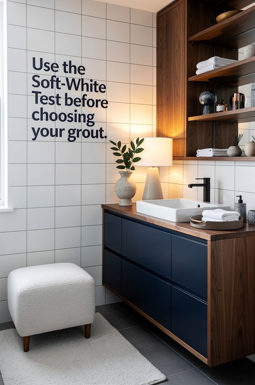 Use the Soft-White Test before choosing your grout