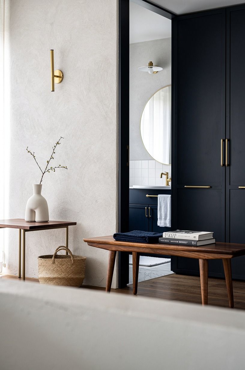 Paint the trim a warm white, then leave it alone